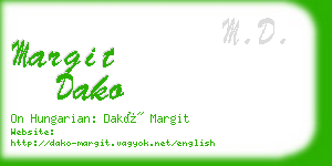 margit dako business card